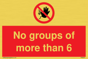 PA6247: No groups of more than 6