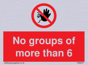 PA6247: No groups of more than 6
