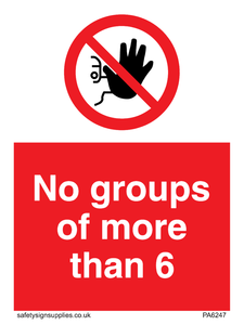 PA6247: No groups of more than 6