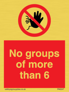 PA6247: No groups of more than 6