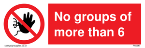 PA6247: No groups of more than 6