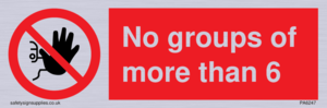 PA6247: No groups of more than 6