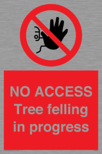PA6300: NO ACCESS Tree felling in progress