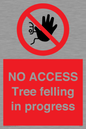PA6300: NO ACCESS Tree felling in progress