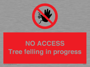 PA6300: NO ACCESS Tree felling in progress