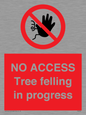PA6300: NO ACCESS Tree felling in progress