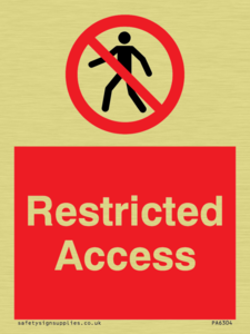 PA6304: Restricted Access