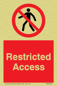 PA6304: Restricted Access