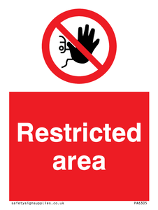 PA6305: Restricted area