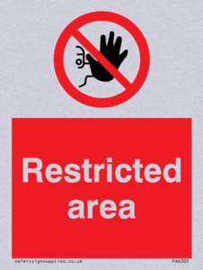 PA6305: Restricted area
