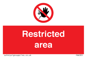 PA6305: Restricted area