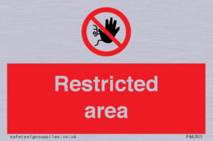 PA6305: Restricted area