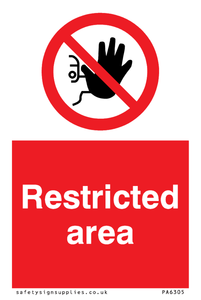 PA6305: Restricted area