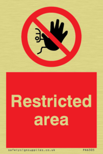 PA6305: Restricted area