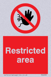 PA6305: Restricted area