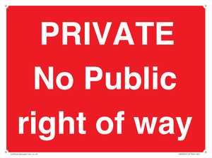 PA6306: PRIVATE No Public right of way