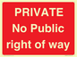 PA6306: PRIVATE No Public right of way