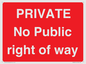 PA6306: PRIVATE No Public right of way