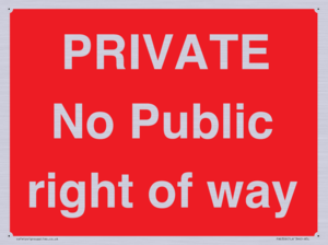 PA6306: PRIVATE No Public right of way