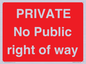 PA6306: PRIVATE No Public right of way