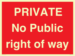 PA6306: PRIVATE No Public right of way