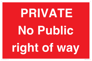 PA6306: PRIVATE No Public right of way