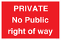 PA6306: PRIVATE No Public right of way