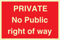 PA6306: PRIVATE No Public right of way