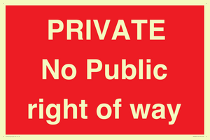 PA6306: PRIVATE No Public right of way