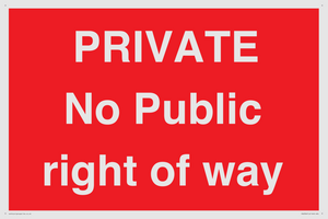 PA6306: PRIVATE No Public right of way