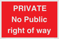 PA6306: PRIVATE No Public right of way