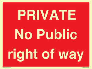 PA6306: PRIVATE No Public right of way