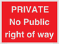 PA6306: PRIVATE No Public right of way