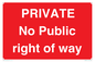 PA6306: PRIVATE No Public right of way