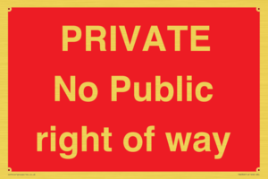 PA6306: PRIVATE No Public right of way