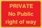 PA6306: PRIVATE No Public right of way