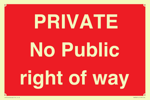 PA6306: PRIVATE No Public right of way