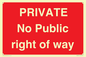 PA6306: PRIVATE No Public right of way