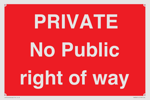 PA6306: PRIVATE No Public right of way