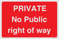 PA6306: PRIVATE No Public right of way