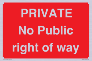 PA6306: PRIVATE No Public right of way