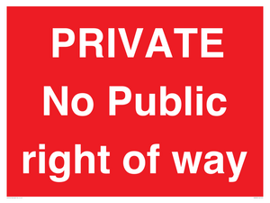 PA6306: PRIVATE No Public right of way