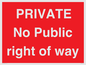 PA6306: PRIVATE No Public right of way