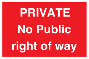 PA6306: PRIVATE No Public right of way