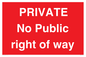 PA6306: PRIVATE No Public right of way