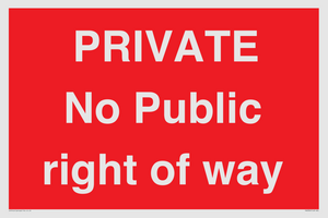 PA6306: PRIVATE No Public right of way