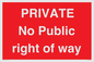 PA6306: PRIVATE No Public right of way