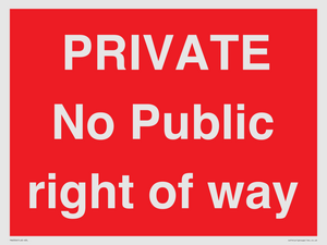 PA6306: PRIVATE No Public right of way