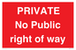 PA6306: PRIVATE No Public right of way
