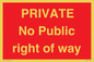 PA6306: PRIVATE No Public right of way
